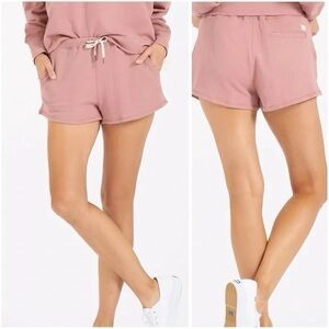 Vuori Women's Sunnyside Organic Cotton Elastic Waist Shorts Burnt Clay Size S